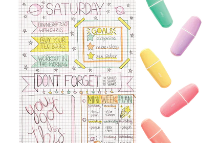 Set 5 Destacadores Pasteles Le Bon Bon