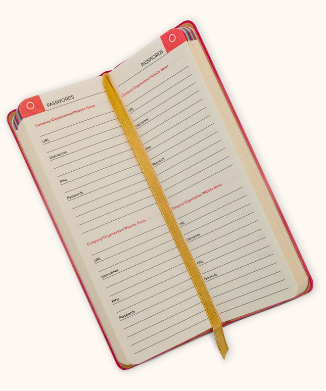 Libreta de Contraseñas - Fucsia