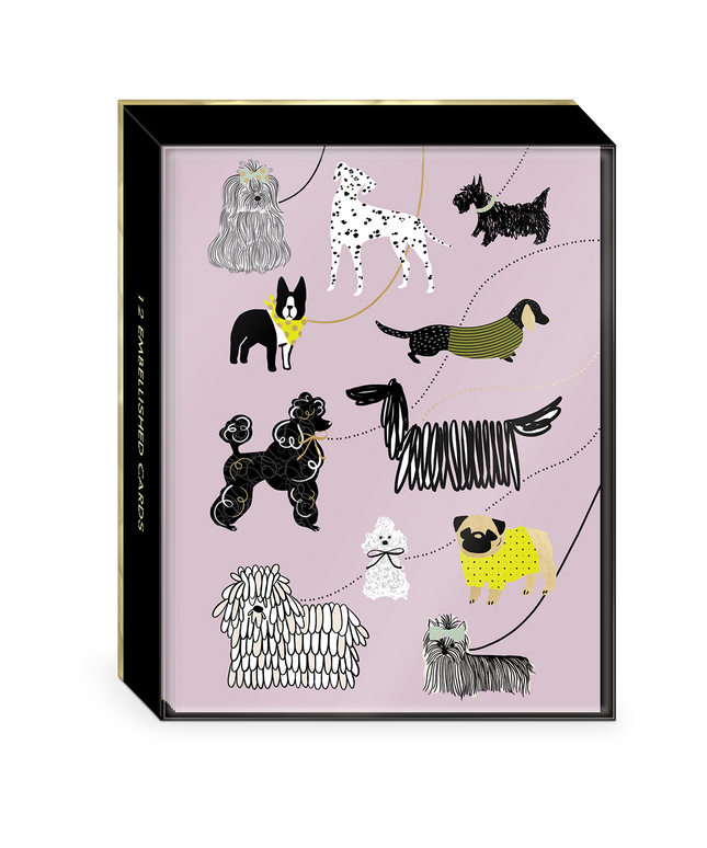 Caja 12 Tarjetas y Sobres Perros