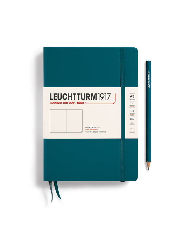 Libreta Mediana Tapa Dura Pacific Green