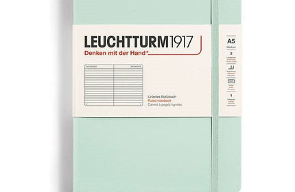 Libreta Mediana Tapa Dura Composición Mint Green