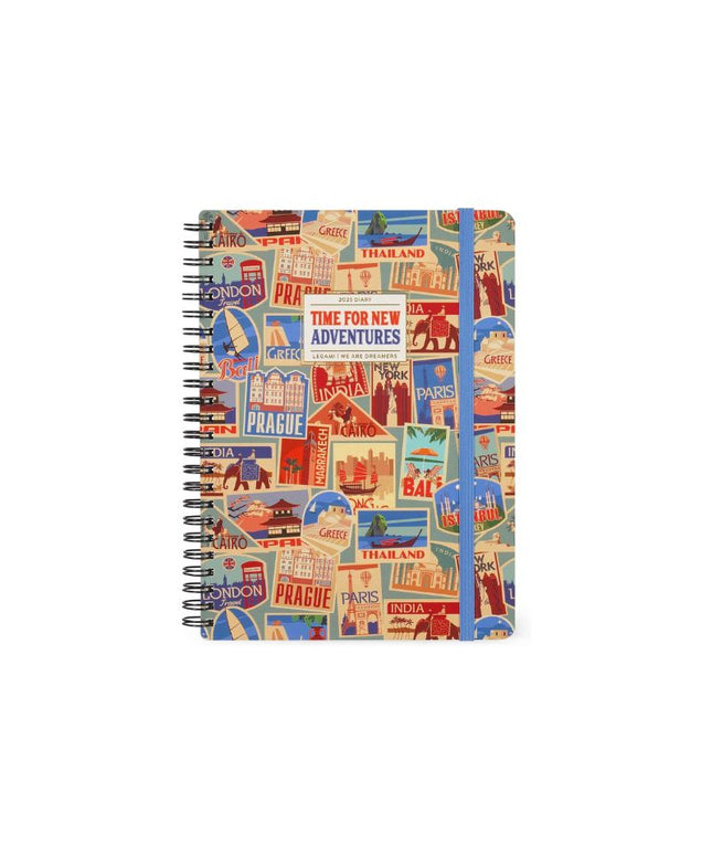 Agenda Grande Sem Vista 2025 12M - Travel Stickers