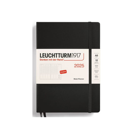 Agenda 2025 Mediana Sem Vertical 12M - Negro