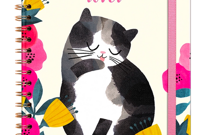 Libreta TD Grande con Espiral - Planet Cat