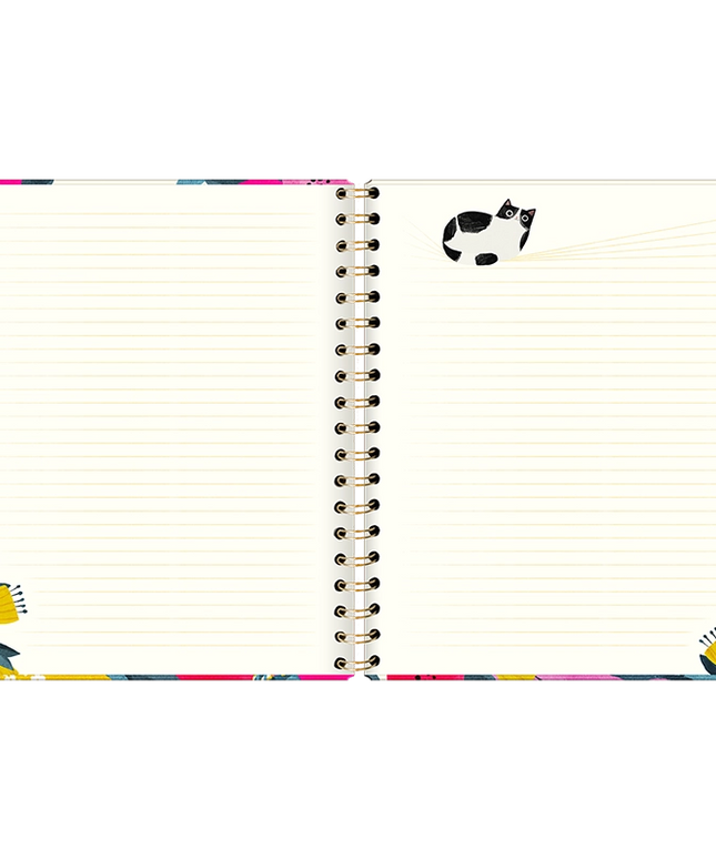 Libreta TD Grande con Espiral - Planet Cat