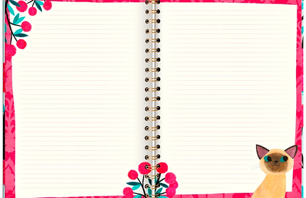 Libreta  XL -Planet Cat