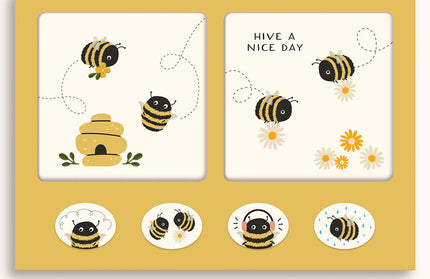 Set mini tarjetas con Stickers - Buzzy Bees