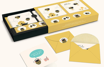 Set mini tarjetas con Stickers - Buzzy Bees