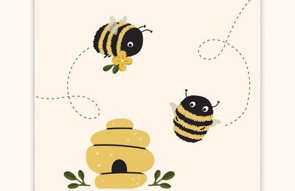 Set mini tarjetas con Stickers - Buzzy Bees