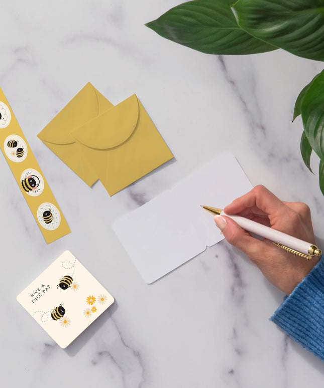 Set mini tarjetas con Stickers - Buzzy Bees