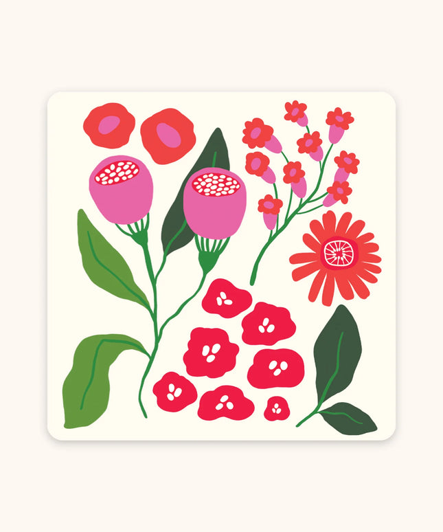 Set 12 Mini Tarjetas con Sobres y Stickers - Botanical Bliss