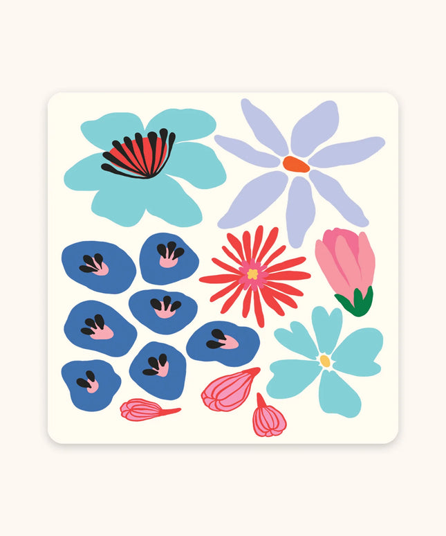 Set 12 Mini Tarjetas con Sobres y Stickers - Botanical Bliss