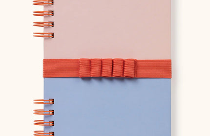 Cuaderno Mediano con Elástico para Lápices - Coral and Salt