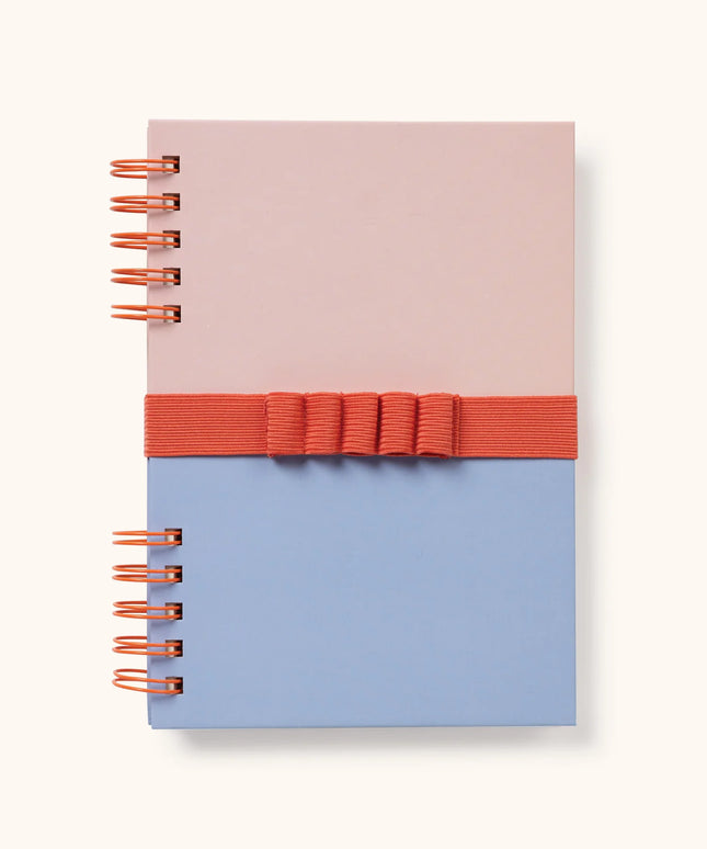 Cuaderno Mediano con Elástico para Lápices - Coral and Salt