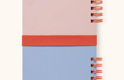 Cuaderno Mediano con Elástico para Lápices - Coral and Salt