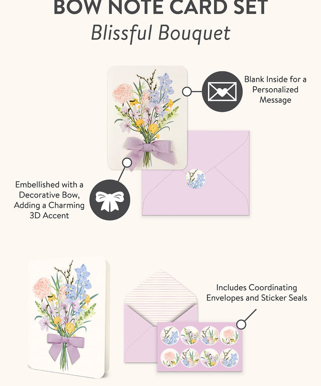 Caja Tarjetas con Sobres - Blissful Bouquet