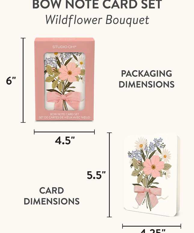 Caja Tarjetas con Sobres - Ramo de Flores Silvestre