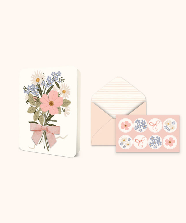 Caja Tarjetas con Sobres - Ramo de Flores Silvestre