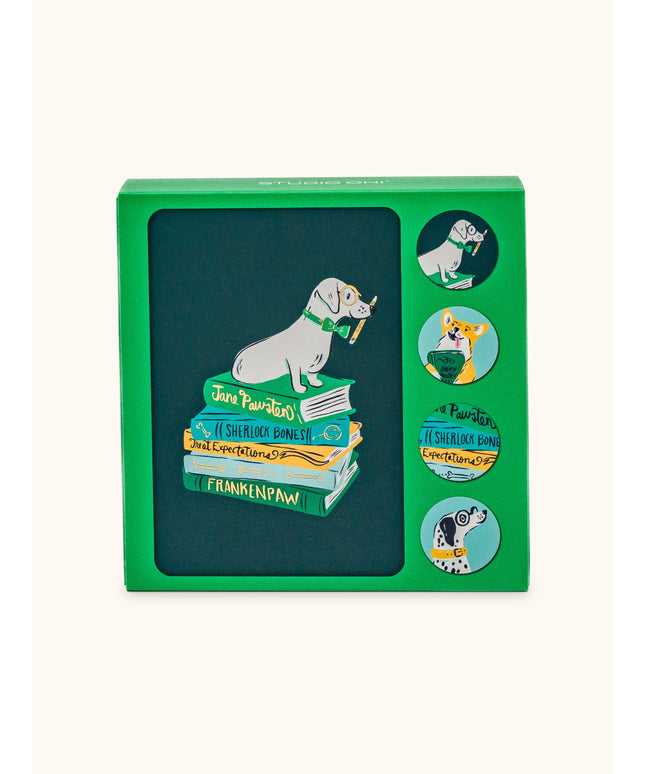 Set 12 Tarjetas con Sobres y Stickers - Smart Pups