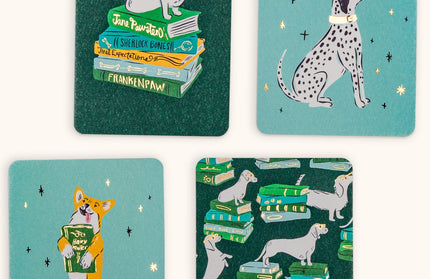 Set 12 Tarjetas con Sobres y Stickers - Smart Pups