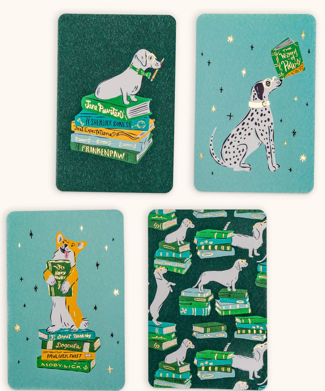 Set 12 Tarjetas con Sobres y Stickers - Smart Pups