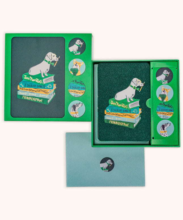 Set 12 Tarjetas con Sobres y Stickers - Smart Pups