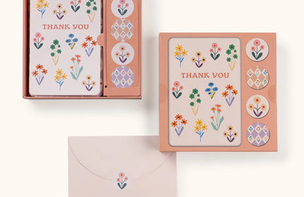 Set 12 Tarjetas con Sobres y Stickers - Meadow Lane