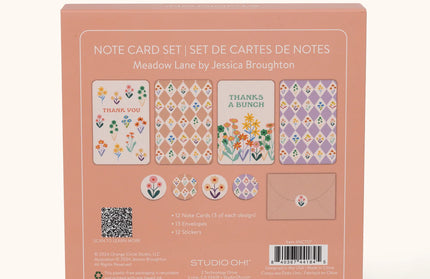 Set 12 Tarjetas con Sobres y Stickers - Meadow Lane