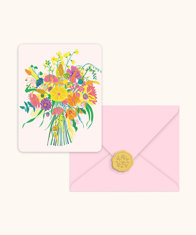 Tarjetas de notas con sellos de cera - Garden Splash