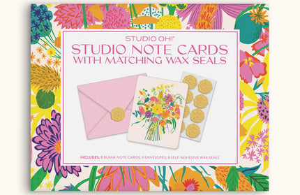 Tarjetas de notas con sellos de cera - Garden Splash