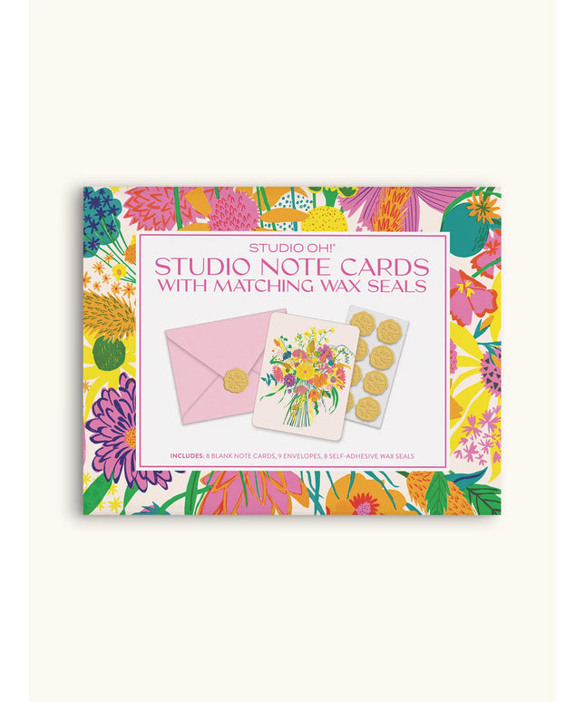Tarjetas de notas con sellos de cera - Garden Splash