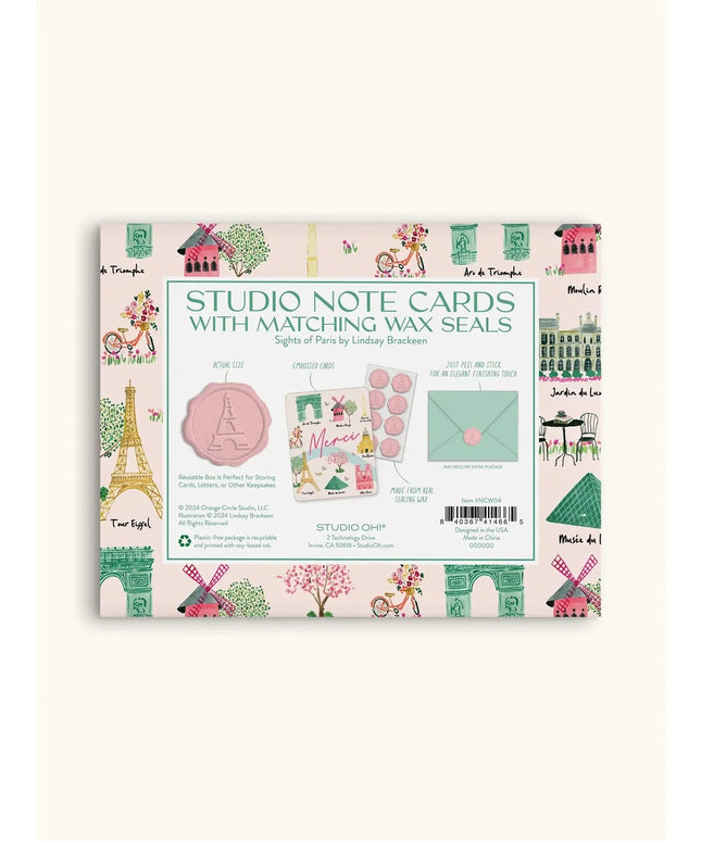 Caja Tarjetas con Sobres y Sellos Sight of Paris