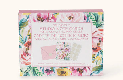 Tarjetas de Notas con Sellos de Cera - Bella Flora