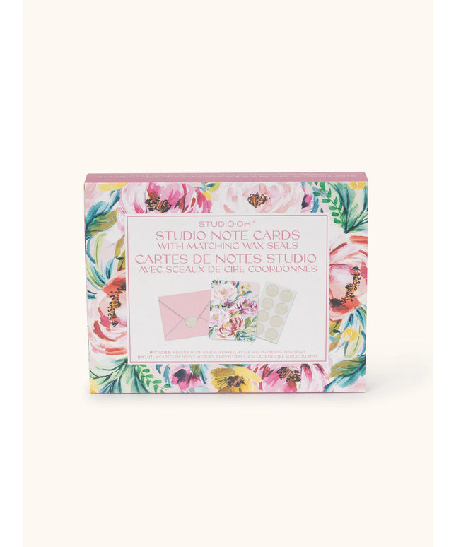 Tarjetas de Notas con Sellos de Cera - Bella Flora