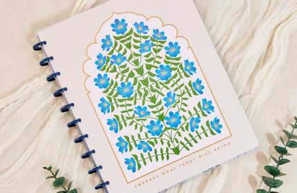 Cuaderno Big Florecer Azul