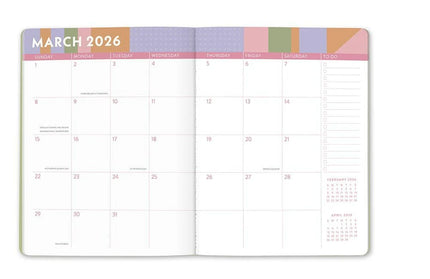 Agenda 2026 Mensual 17M - Color Block Just Right