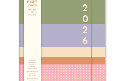 Agenda 2026 Mensual 17M - Color Block Just Right