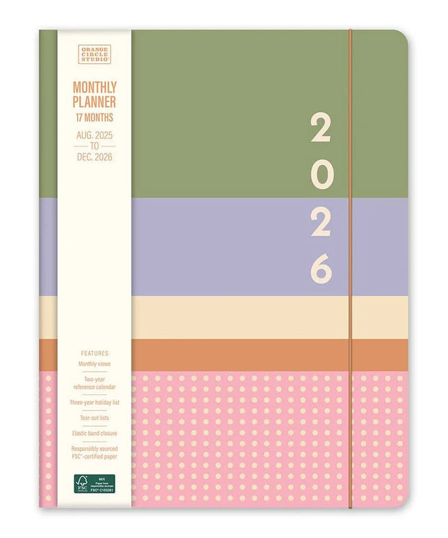 Agenda 2026 Mensual 17M - Color Block Just Right