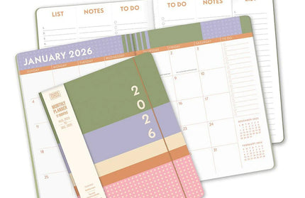 Agenda 2026 Mensual 17M - Color Block Just Right