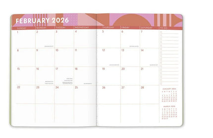 Agenda 2026 Mensual 17M - Color Block Just Right