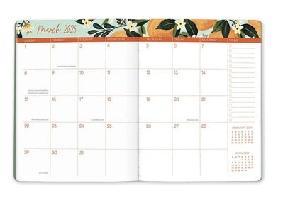 Agenda 2026 Mensual 17M - Fruit and Flora