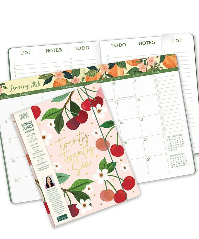 Agenda 2026 Mensual 17M - Fruit and Flora