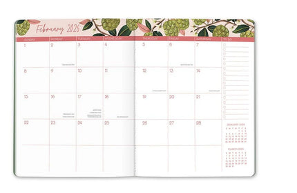 Agenda 2026 Mensual 17M - Fruit and Flora