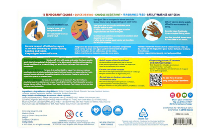 Set 12 Crayones para Cara y Cuerpo - Body Doodlers