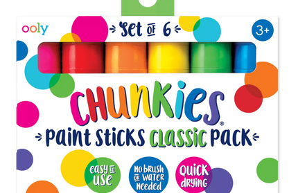 Set 6 Crayones Gruesos Secado Rápido