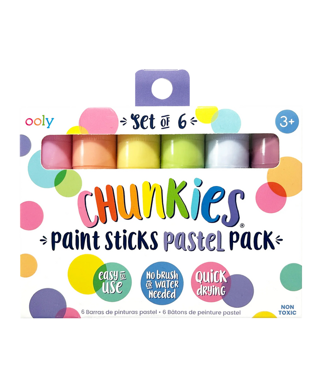 Set 6 Crayones Pasteles Gruesos Secado Rápido