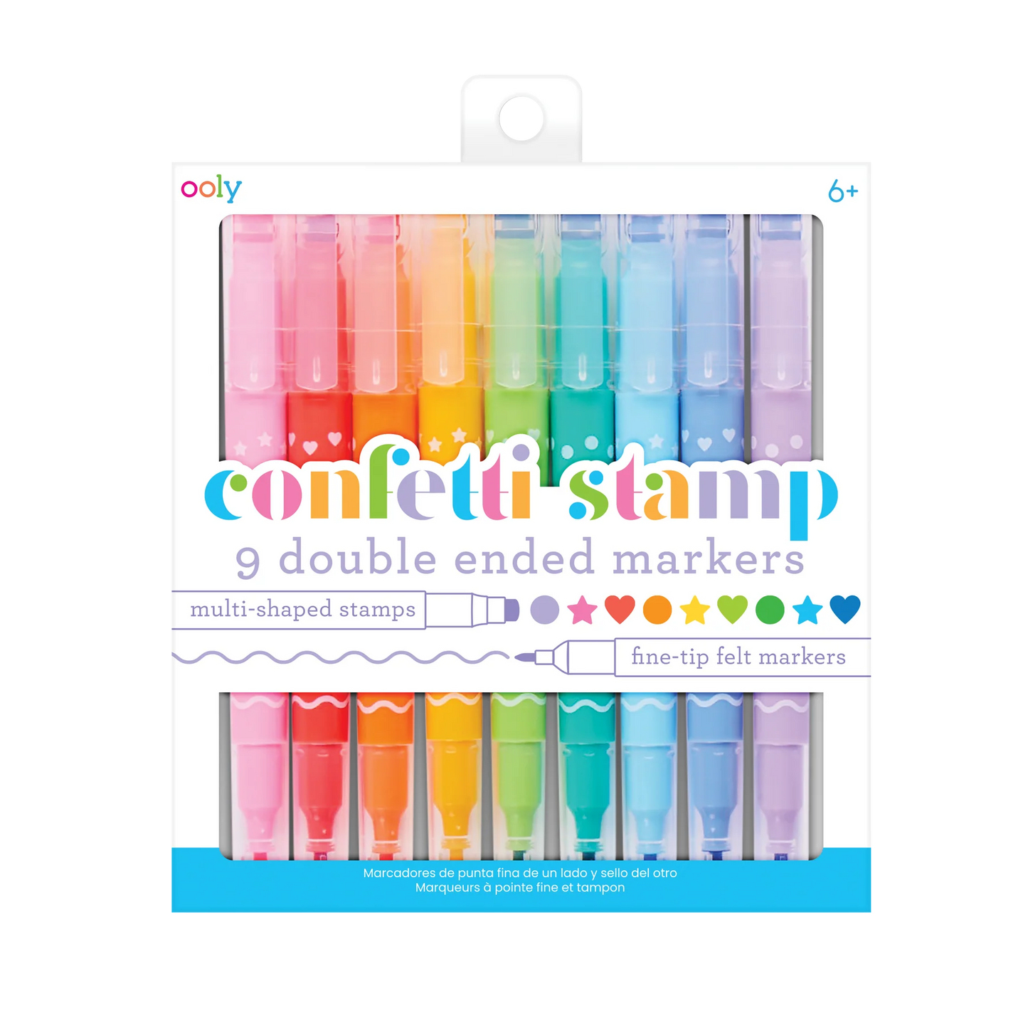 Set 9 Marcadores - Confetti Stamp