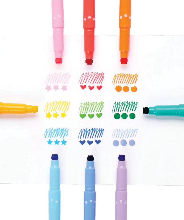 Set 9 Marcadores - Confetti Stamp