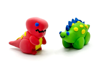 Set de 4 Plastelina Secado de Aire - Dino