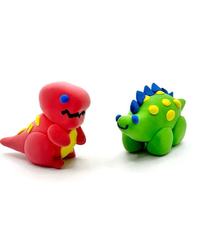 Set de 4 Plastelina Secado de Aire - Dino